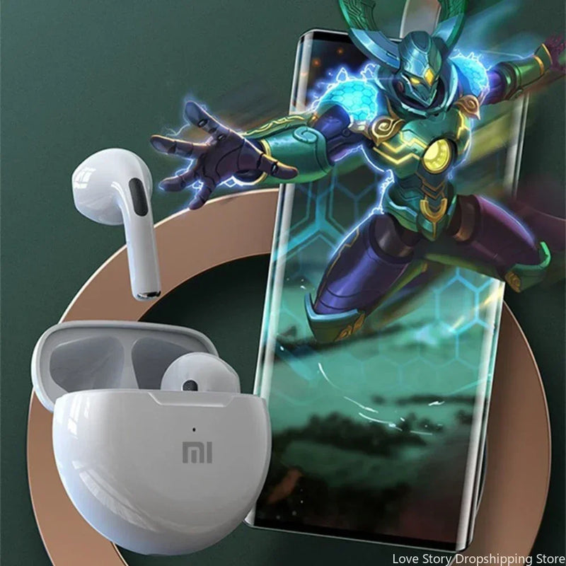 Fones de ouvido Xiaomi Redmi Pro6 TWS sem fio Bluetooth com controle de toque, som Hi-Fi, esportivo, com microfone