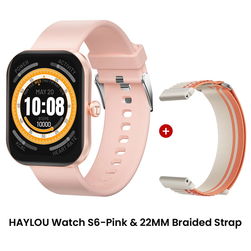 Relógio Inteligente Haylou Watch S6 com Tela HD de 2,01" e Bluetooth