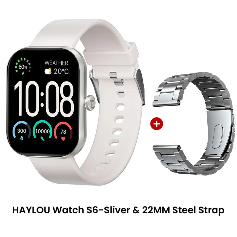 Relógio Inteligente Haylou Watch S6 com Tela HD de 2,01" e Bluetooth