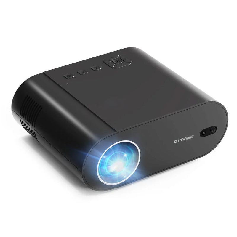 Projetor DITONG 4K LED 1080p Android com Dual WiFi 6 e Bluetooth AutoFocus Home Theater HD Native Smart Home