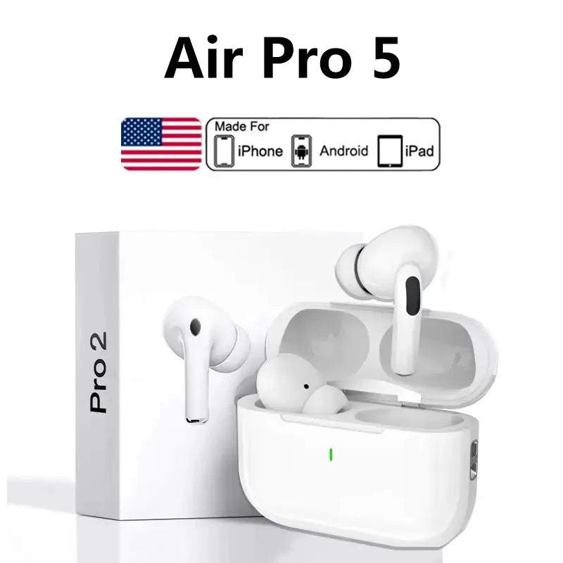 Fones de ouvido Bluetooth Air Pro originais Bluetooth 5.3 Fones de ouvido para jogos para iPhone Apple Xiaomi Android