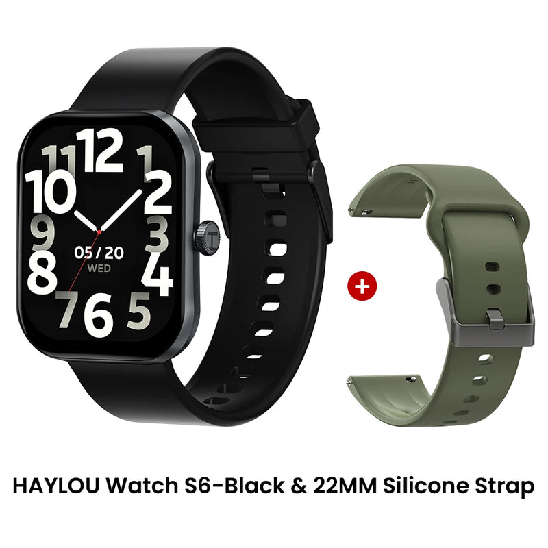 Relógio Inteligente Haylou Watch S6 com Tela HD de 2,01" e Bluetooth