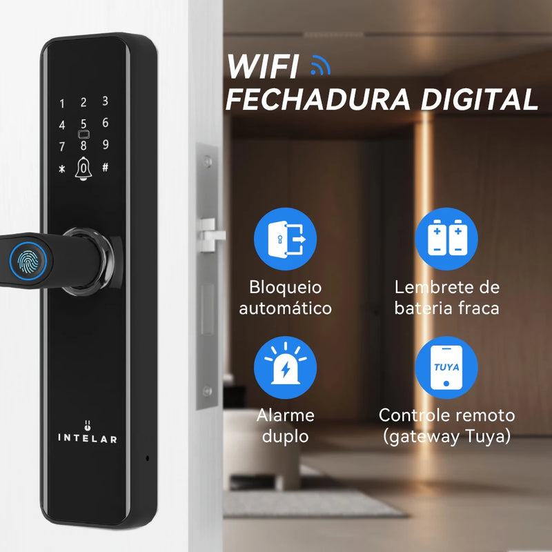 Fechadura de impressão digital para casa