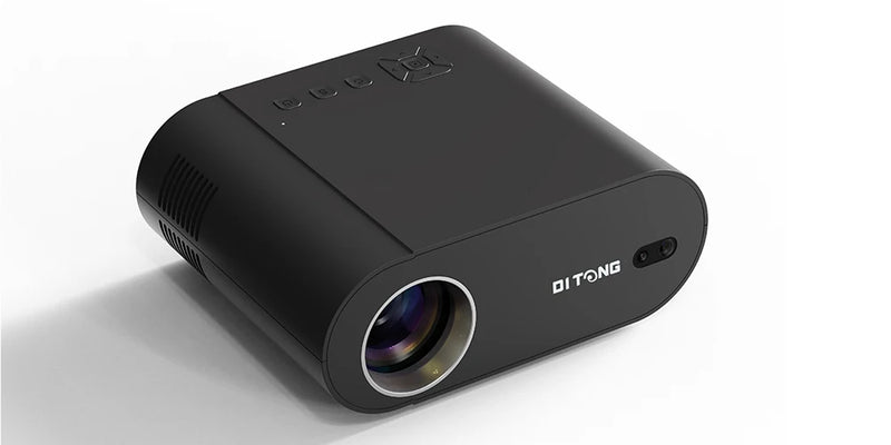 Projetor DITONG 4K LED 1080p Android com Dual WiFi 6 e Bluetooth AutoFocus Home Theater HD Native Smart Home