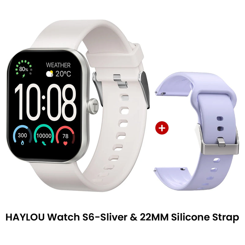 Relógio Inteligente Haylou Watch S6 com Tela HD de 2,01" e Bluetooth