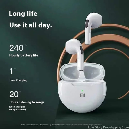 Fones de ouvido Xiaomi Redmi Pro6 TWS sem fio Bluetooth com controle de toque, som Hi-Fi, esportivo, com microfone