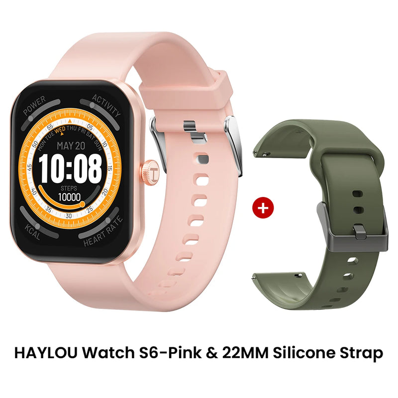 Relógio Inteligente Haylou Watch S6 com Tela HD de 2,01" e Bluetooth