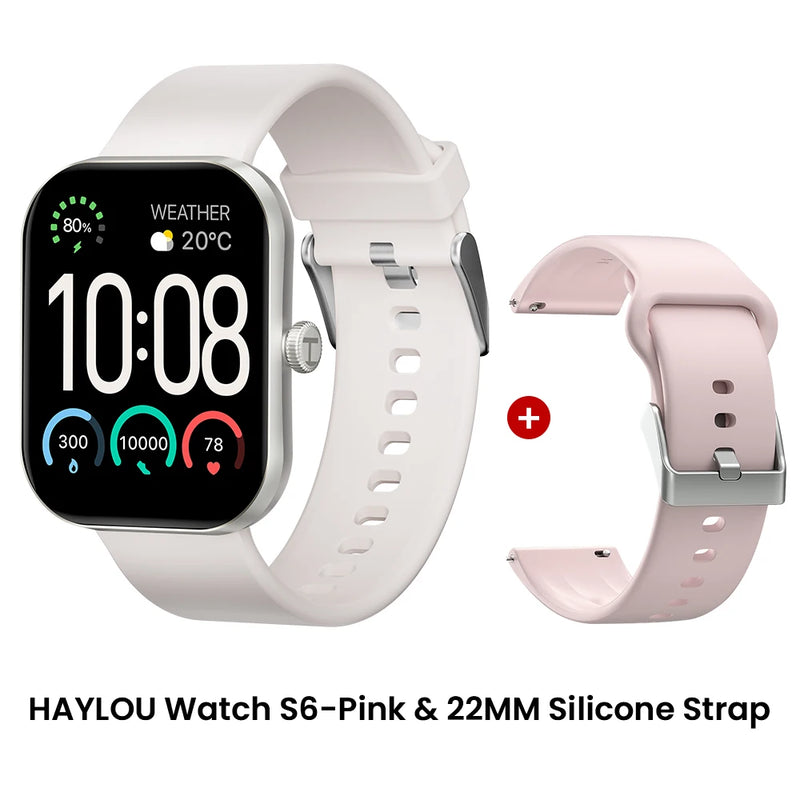 Relógio Inteligente Haylou Watch S6 com Tela HD de 2,01" e Bluetooth