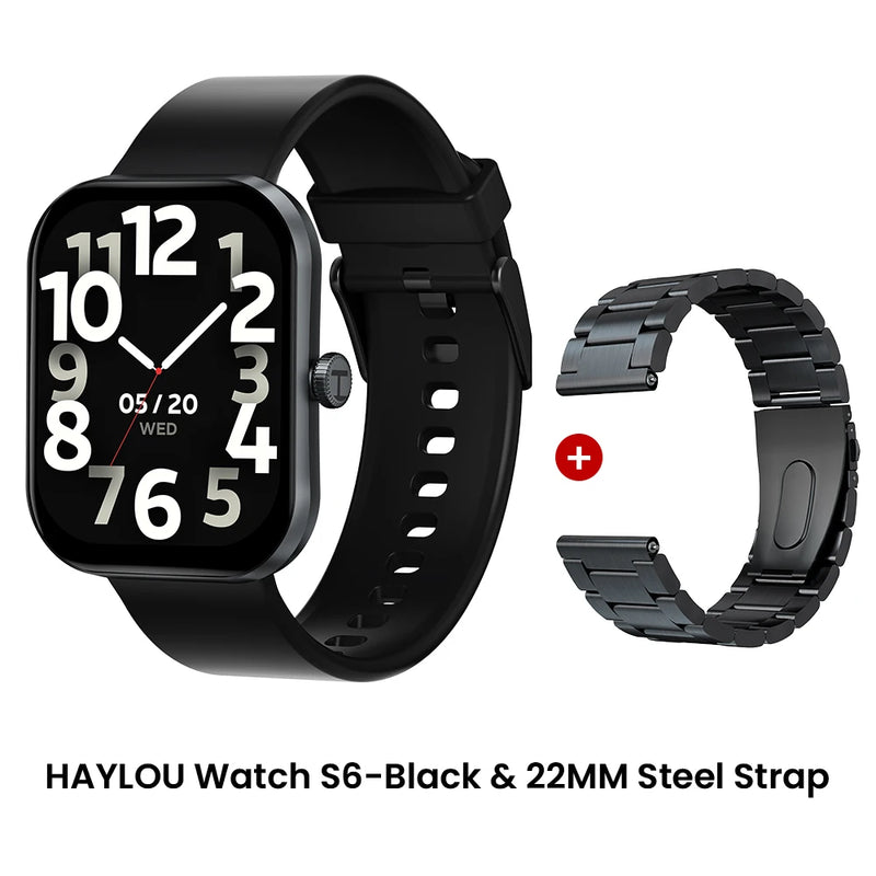 Relógio Inteligente Haylou Watch S6 com Tela HD de 2,01" e Bluetooth