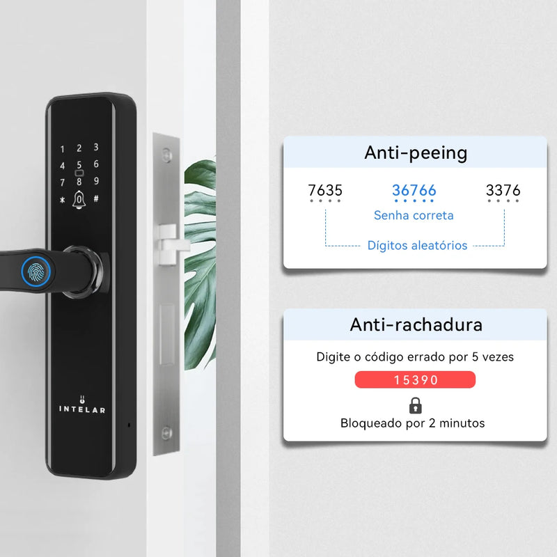 Fechadura de impressão digital para casa