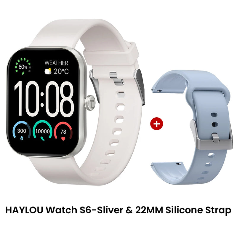 Relógio Inteligente Haylou Watch S6 com Tela HD de 2,01" e Bluetooth