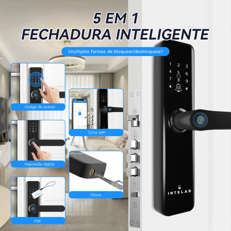 Fechadura de impressão digital para casa