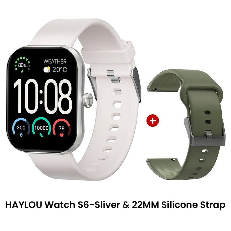 Relógio Inteligente Haylou Watch S6 com Tela HD de 2,01" e Bluetooth