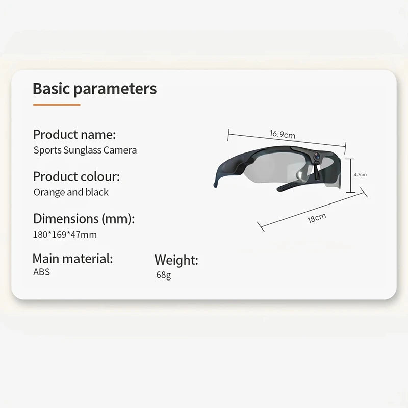 Xiaomi 4K Mini Camera Glasses Polarized Lens Wearable Outdoor Sport DVR Video Surveillance Cam Security Protection Video Camera