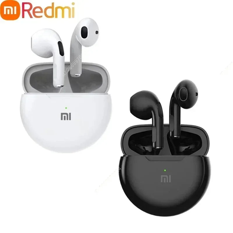 Fones de ouvido Xiaomi Redmi Pro6 TWS sem fio Bluetooth com controle de toque, som Hi-Fi, esportivo, com microfone
