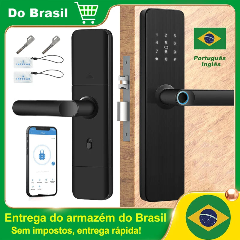 Fechadura de impressão digital para casa