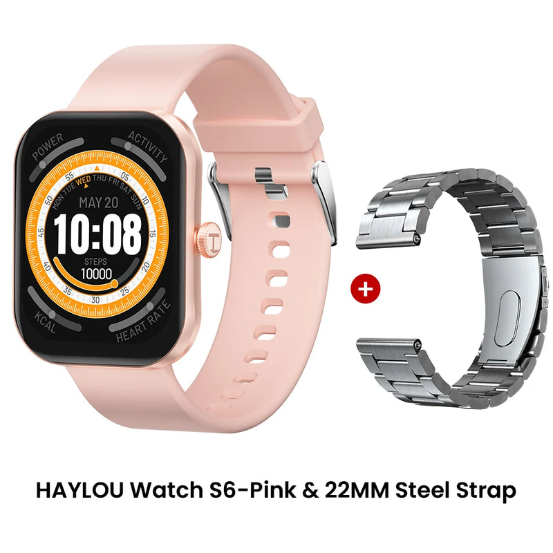 Relógio Inteligente Haylou Watch S6 com Tela HD de 2,01" e Bluetooth