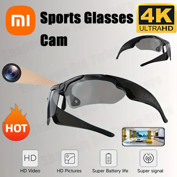Xiaomi 4K Mini Camera Glasses Polarized Lens Wearable Outdoor Sport DVR Video Surveillance Cam Security Protection Video Camera