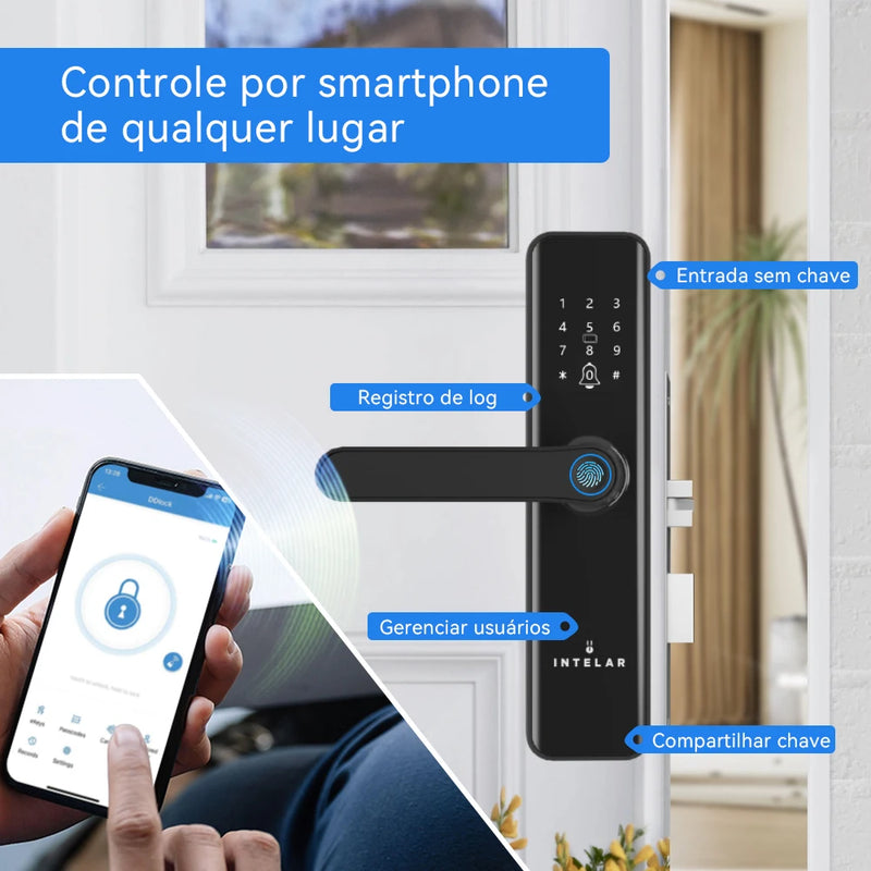 Fechadura de impressão digital para casa