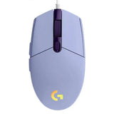 Mouse Logitech G102 com fio USB para jogos, tela com efeito óptico de arco-íris de 8000 DPI para PC/Mac e laptop