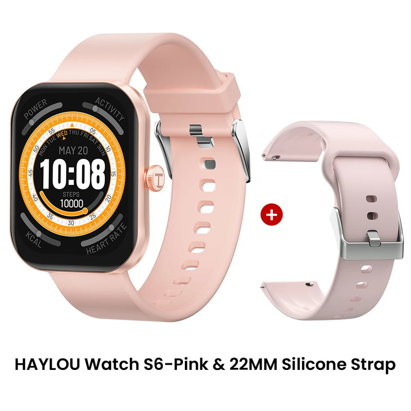 Relógio Inteligente Haylou Watch S6 com Tela HD de 2,01" e Bluetooth