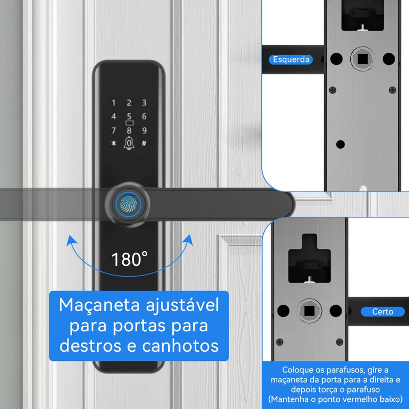 Fechadura de impressão digital para casa