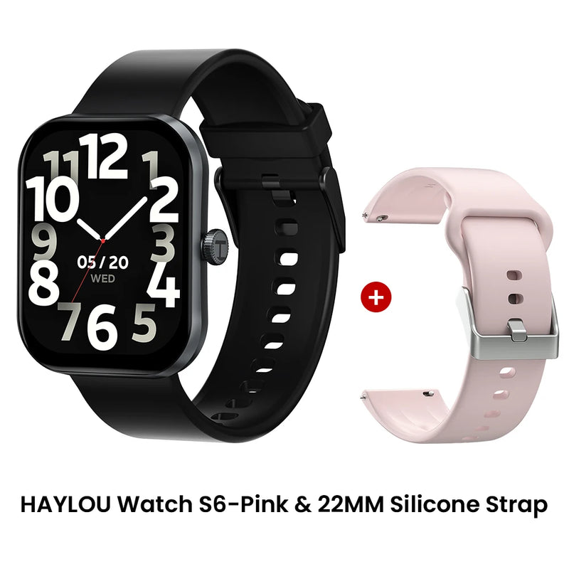 Relógio Inteligente Haylou Watch S6 com Tela HD de 2,01" e Bluetooth