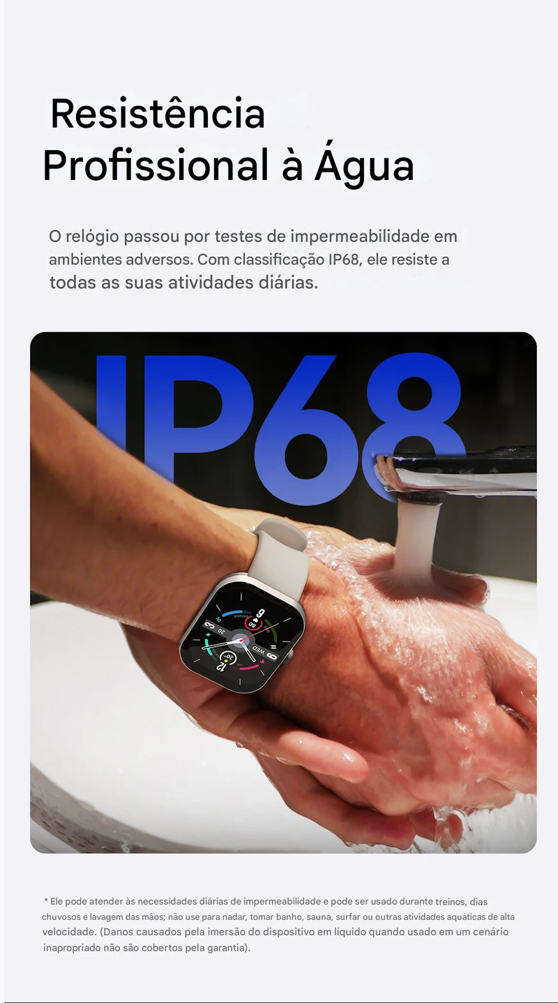 Relógio Inteligente Haylou Watch S6 com Tela HD de 2,01" e Bluetooth