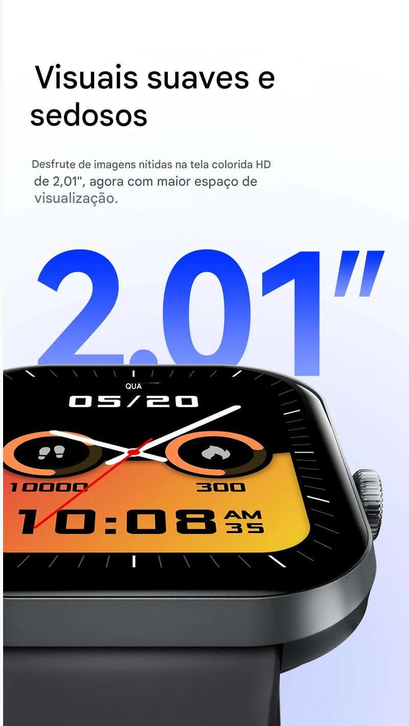 Relógio Inteligente Haylou Watch S6 com Tela HD de 2,01" e Bluetooth