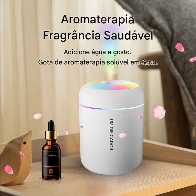 Mini umidificador de ar 180ml, difusor de aroma elétrico USB, purificador de óleos essenciais, névoa aromaterapia, luzes para carro, casa e quarto